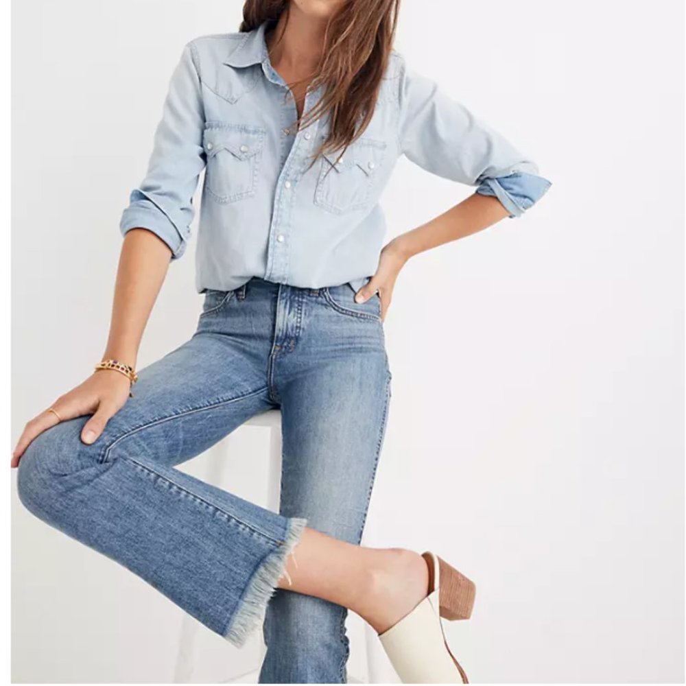 Madewell Cali Demi-Boot Jeans in Comfort Stretch: Eco Edition || Size 27